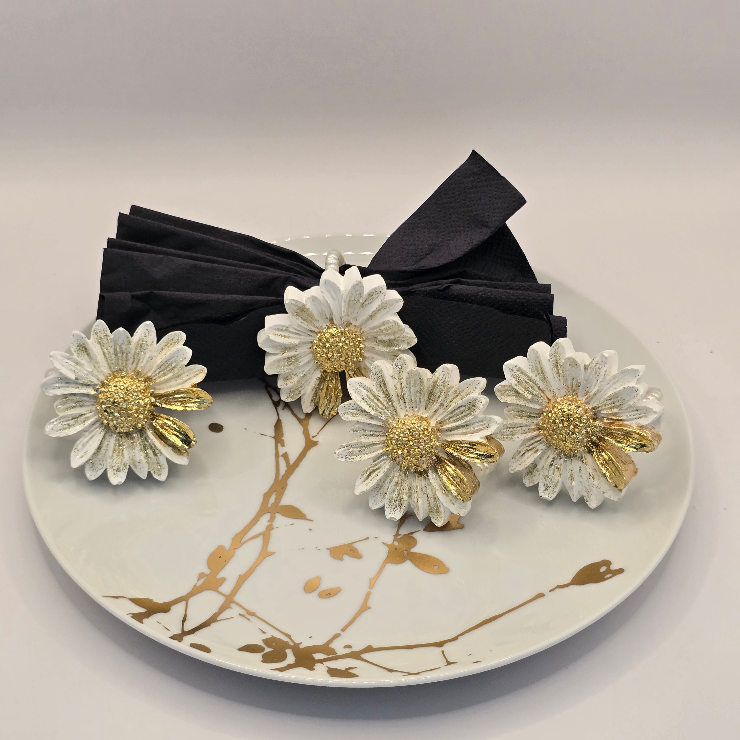 Gänseblümchen Serviettenringe