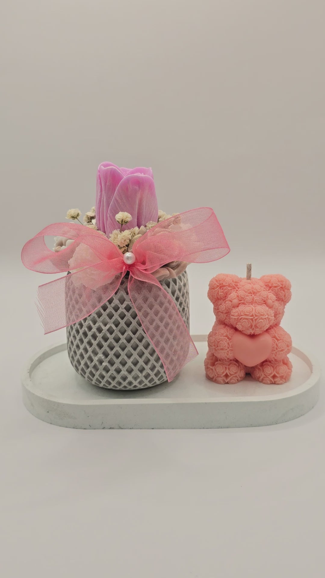 Rosenbär trifft Tulpe – Peach Love Set